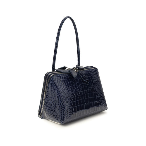 The Attico Blue Calf Leather Bos Taurus Shoulder Bag