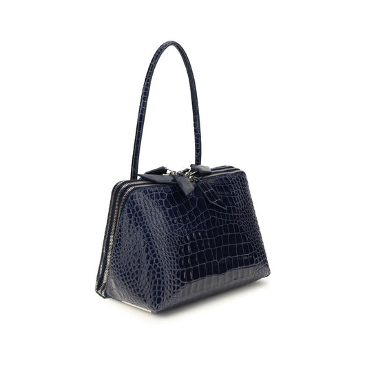 The Attico Blue Calf Leather Shoulder Bag