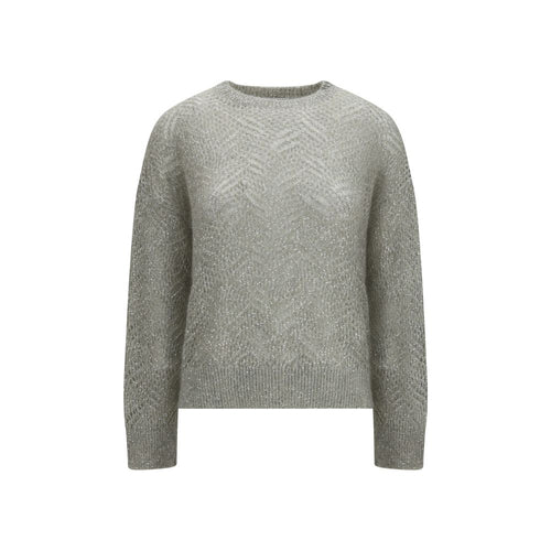Brunello Cucinelli Gray Linen Sweatshirt