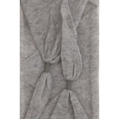 Brunello Cucinelli Gray Cashmere Foulard