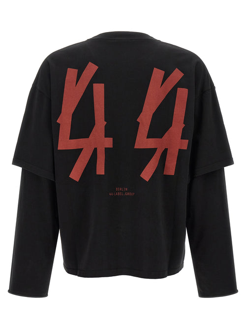 44 Label Group Black Cotton T-Shirt