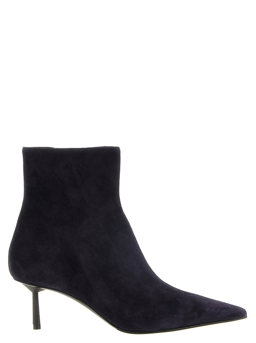 LE SILLA Blue Lambskin Ankle Boots