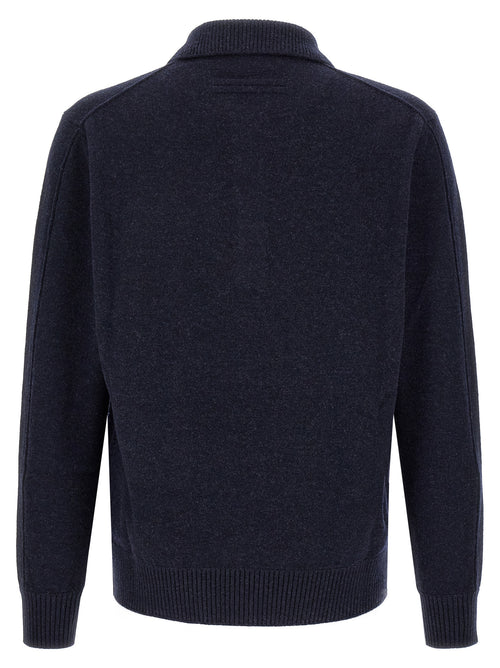 ZEGNA Blue Wool Polo Shirt