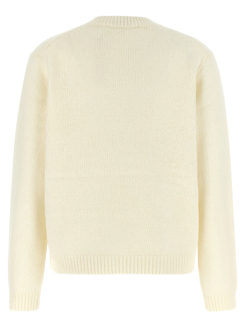 Maison Kitsuné White Wool Cardigan