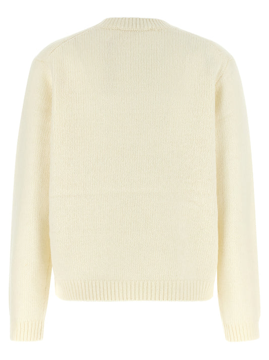 Maison Kitsuné White Wool Cardigan