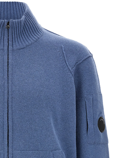 C.P. Company Blue Wool Cardigan