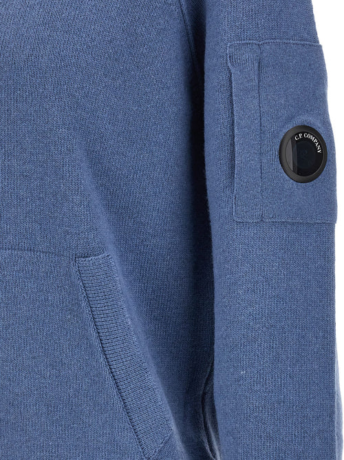 C.P. Company Blue Wool Cardigan