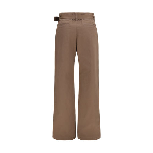 Lemaire Brown Polyester Casual Pants