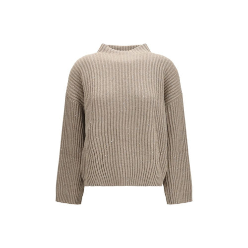 Brunello Cucinelli Beige Wool Turtleneck