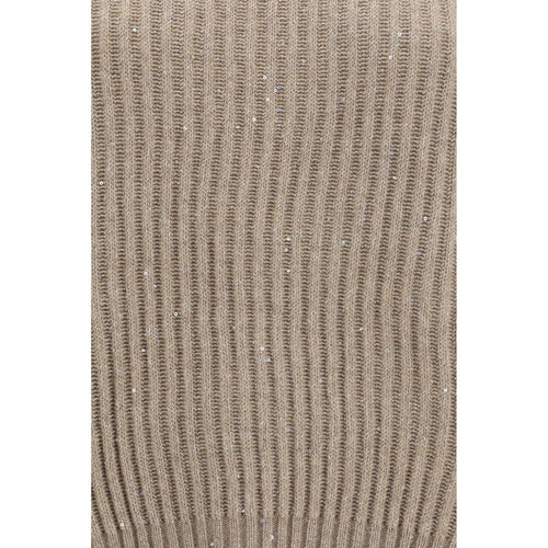 Brunello Cucinelli Beige Wool Turtleneck