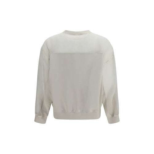 Brunello Cucinelli White Cotton Sweatshirt