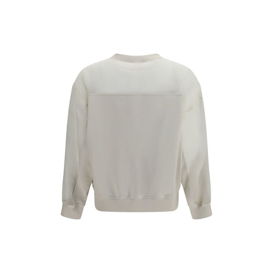 Brunello Cucinelli White Cotton Sweatshirt