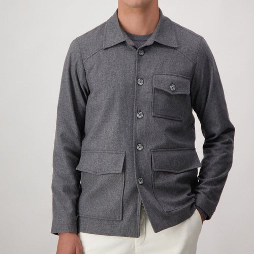 Autore Gray Cashmere Full-Length Jacket