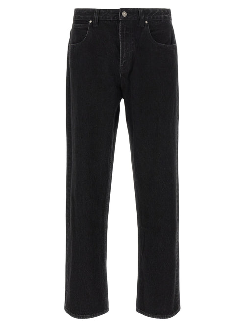 Entire Studios Black Cotton Straight-Leg Jeans