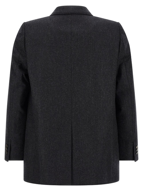 Alberto Biani Gray Wool Blazer