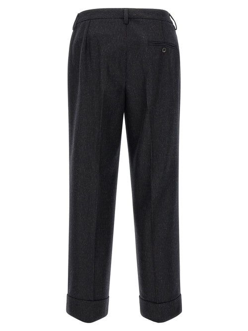 Alberto Biani Gray Wool Casual Pants