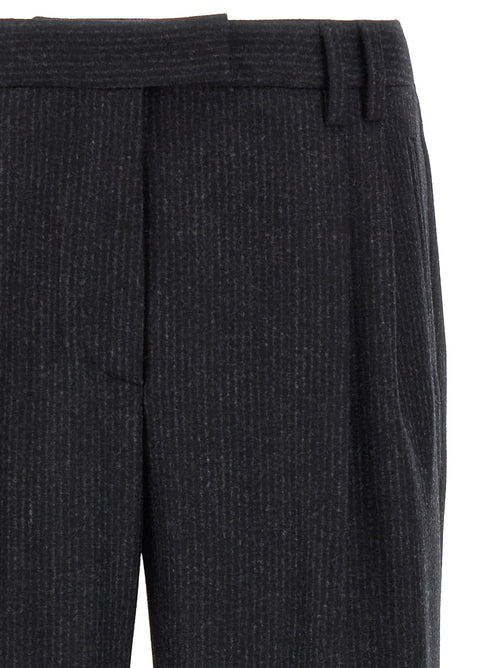 Alberto Biani Gray Wool Casual Pants