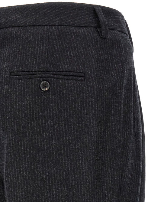 Alberto Biani Gray Wool Casual Pants