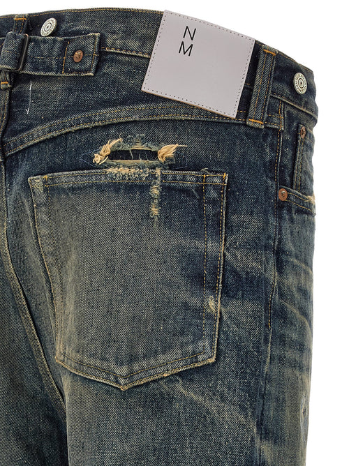 Junya Watanabe Blue Cotton Straight-Leg Jeans