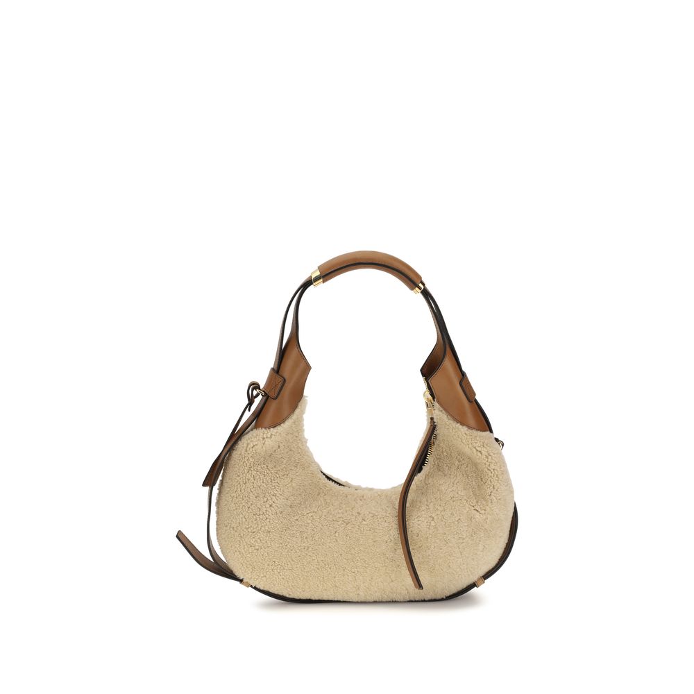 Moschino Beige Lambskin Shoulder Bag