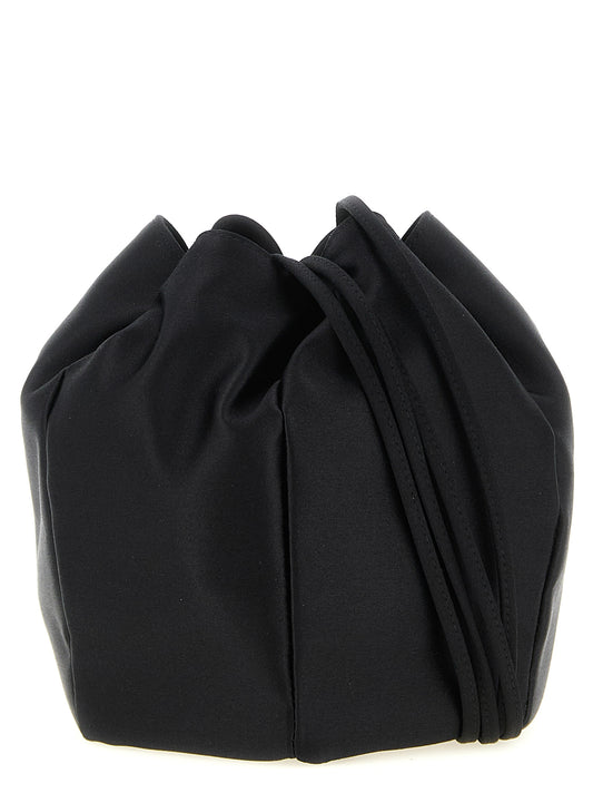 Prada Black Viscose Shoulder Bag