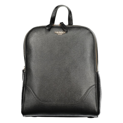 Twinset Black Polyurethane Women Backpack