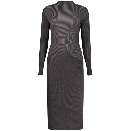 Desigual Black Polyester Casual Dress