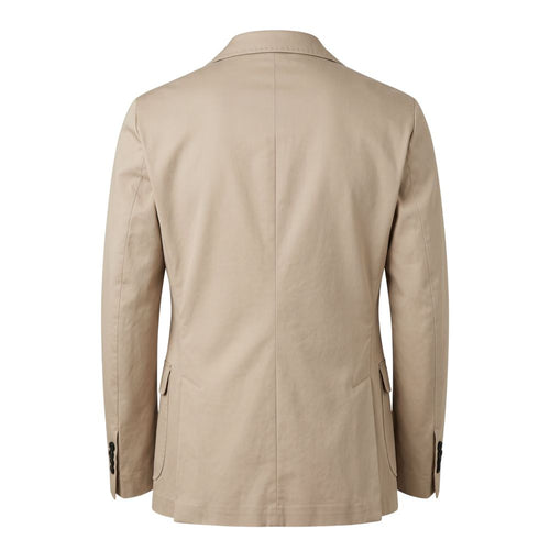 Roberto Pepe Luxury Beige Cotton Men Jacket