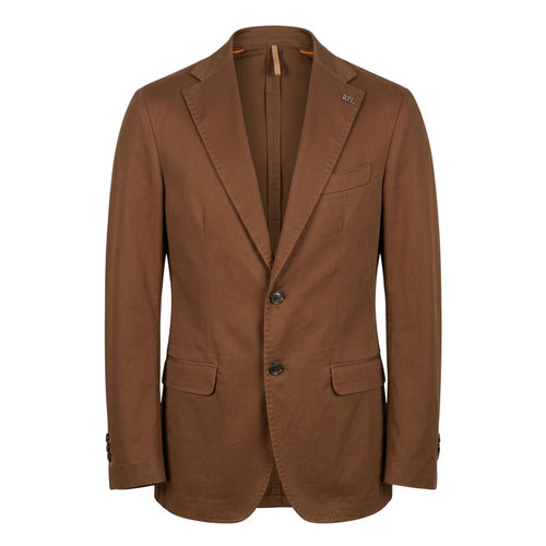 Roberto Pepe Luxury Brown Cotton Men's Jacket