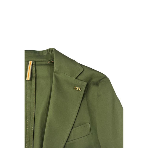 Roberto Pepe Luxury Green Cotton Men Jacket
