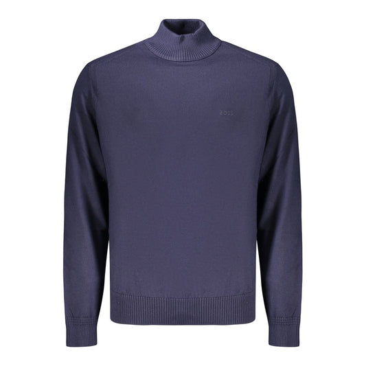 Hugo Boss Blue Wool Men's Sweater
