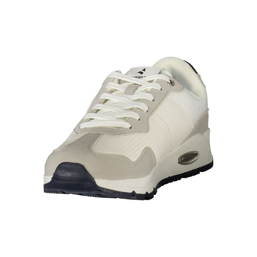 Navigare White Polyester Men's Sneaker