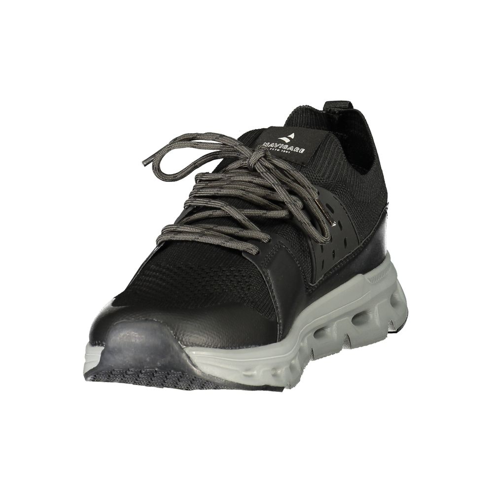 Navigare Nero Polyester Men's Sneaker
