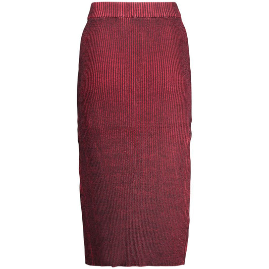 Desigual Red Viscose Women's Skirt