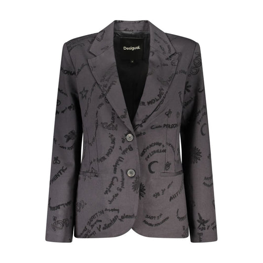 Desigual Black Viscose Women Jacket