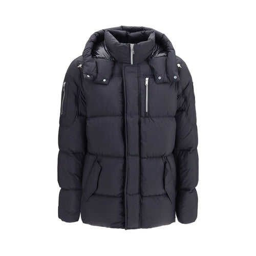 Moose Knuckles Black Nylon Full-Length Jacket