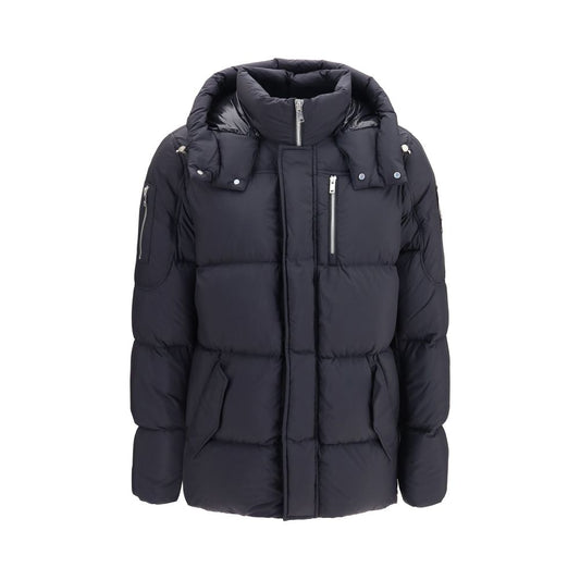 Moose Knuckles Black Nylon Full-Length Jacket