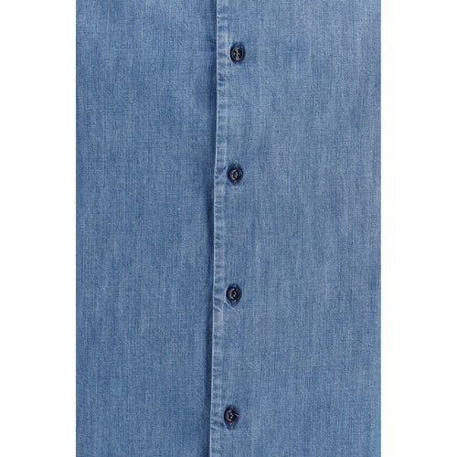 Brunello Cucinelli Blue Denim Shirt