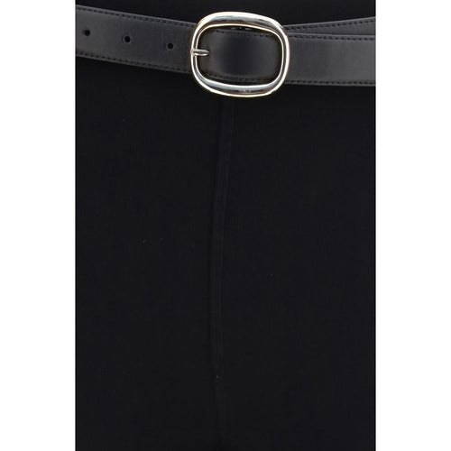 Self-Portrait Black Viscose Leggings
