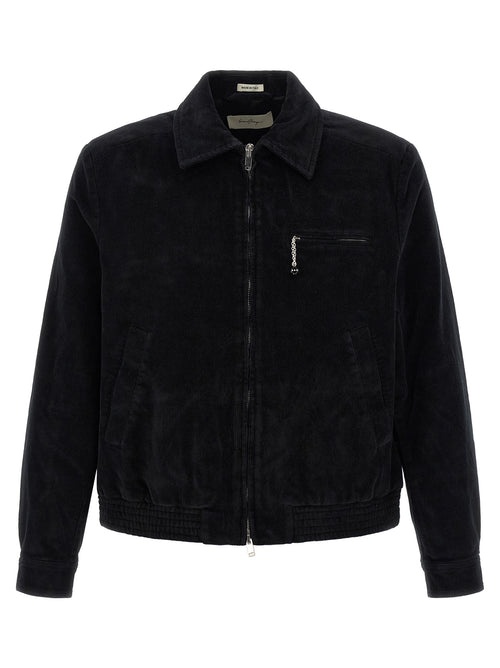 SECOND/LAYER Black Cotton Full-Length Jacket