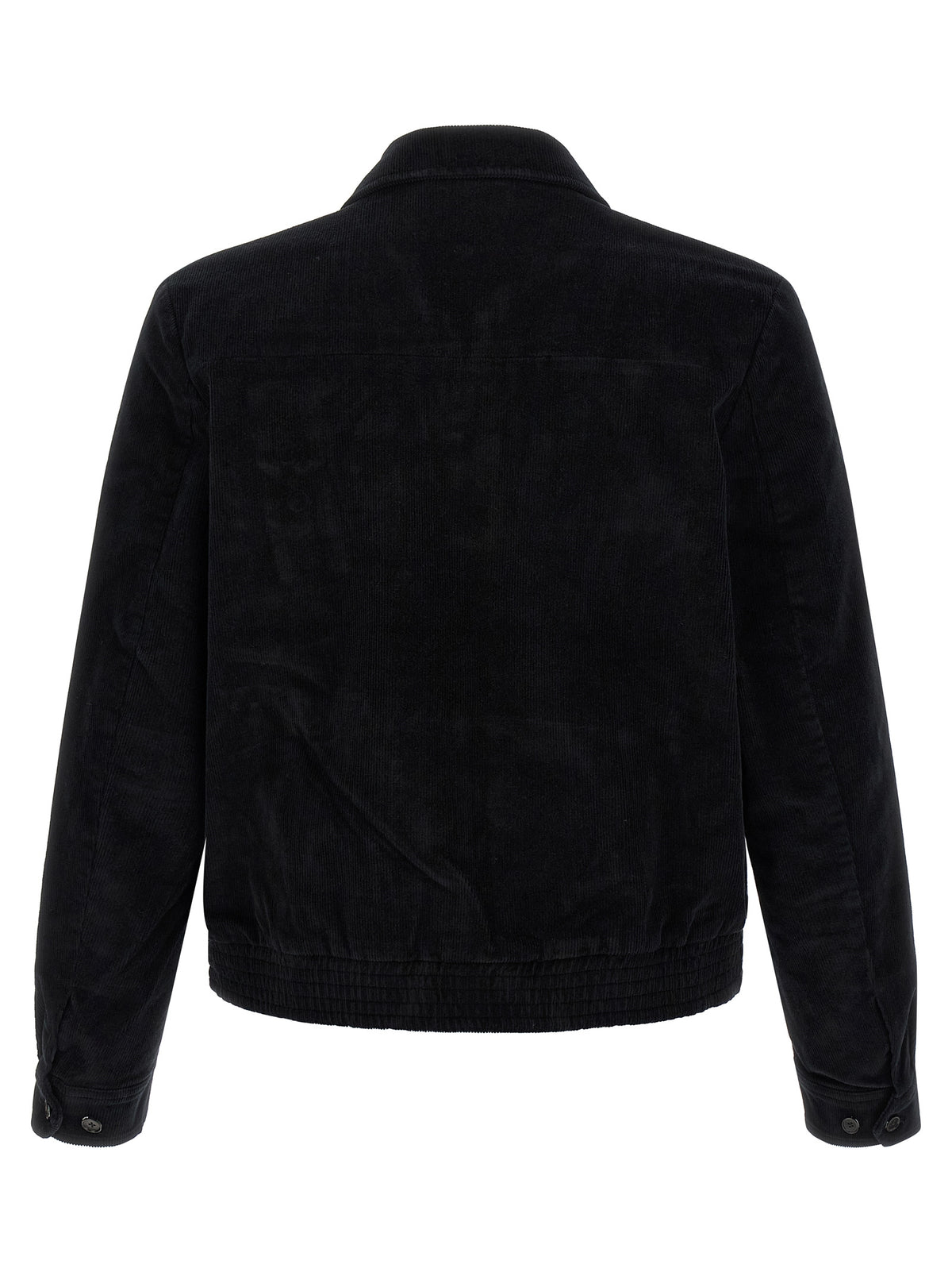 SECOND/LAYER Black Cotton Full-Length Jacket