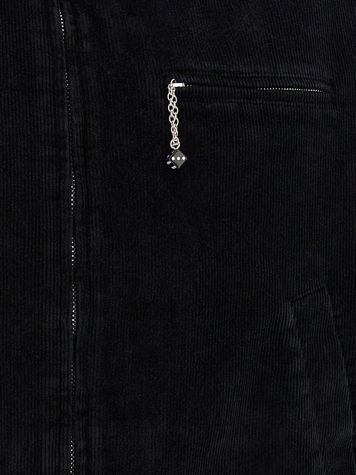 SECOND/LAYER Black Cotton Full-Length Jacket