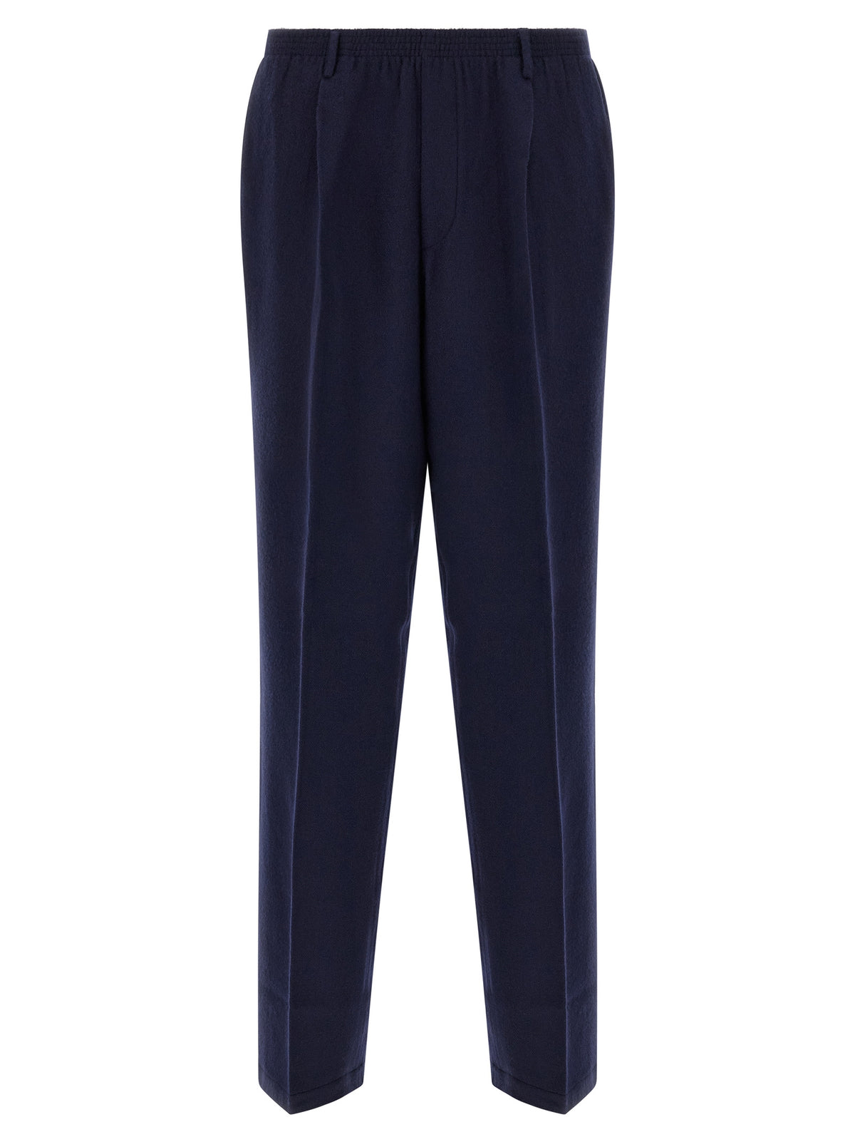 CELLAR DOOR Blue Virgin Wool Casual Pants