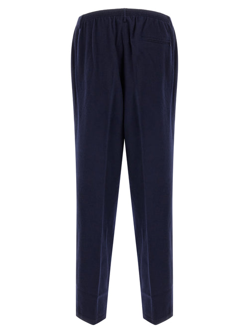 CELLAR DOOR Blue Virgin Wool Casual Pants