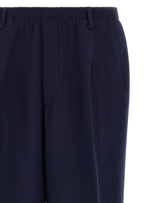 CELLAR DOOR Blue Virgin Wool Casual Pants