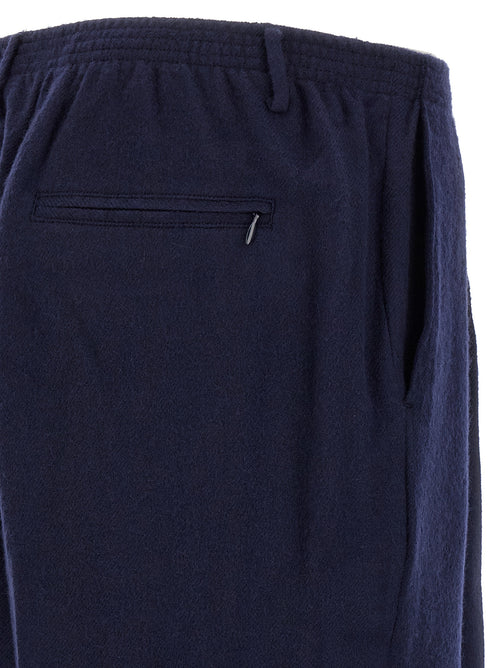 CELLAR DOOR Blue Virgin Wool Casual Pants