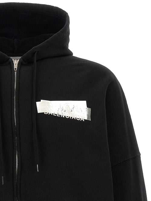 Balenciaga Black Cotton Sweatshirt