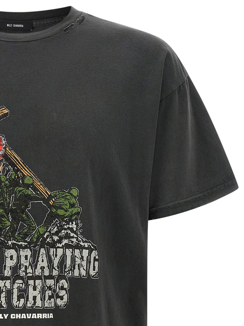 WILLY CHAVARRIA Black Cotton T-Shirt