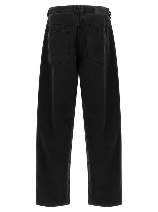 WILLY CHAVARRIA Black Cotton Relaxed Fit Jeans