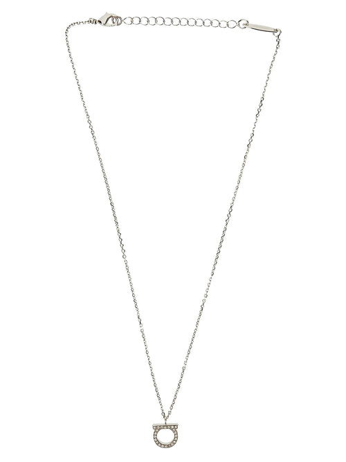 Ferragamo Silver Brass Necklace